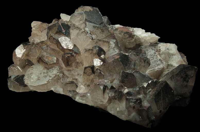 Quartz with Hematite phantom-growth zones from Max Tessmer Farm, Chub Lake, near Hailesboro, Gouverneur, St. Lawrence County, New York