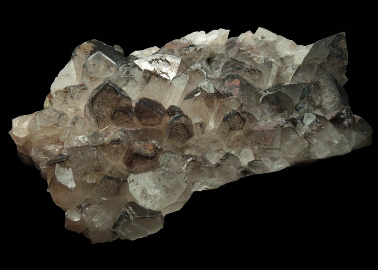 Quartz with Hematite phantom-growth zones from Max Tessmer Farm, Chub Lake, near Hailesboro, Gouverneur, St. Lawrence County, New York