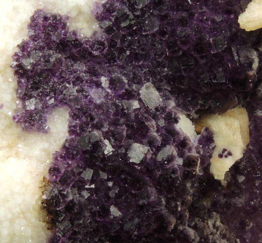 Barite on Fluorite over Quartz from Caravia-Berbes District, Asturias, Spain