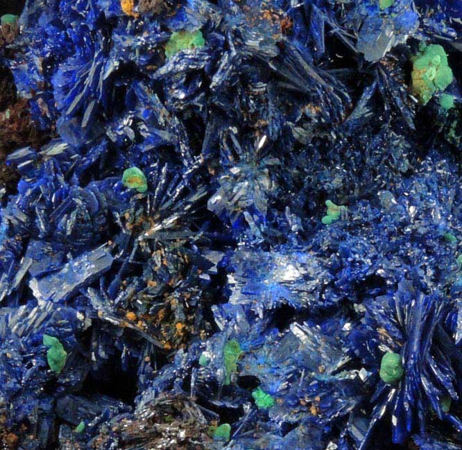 Azurite with Malachite from Oumjrane District, Alnif, Tinghir, Dra-Tafilalet, Morocco