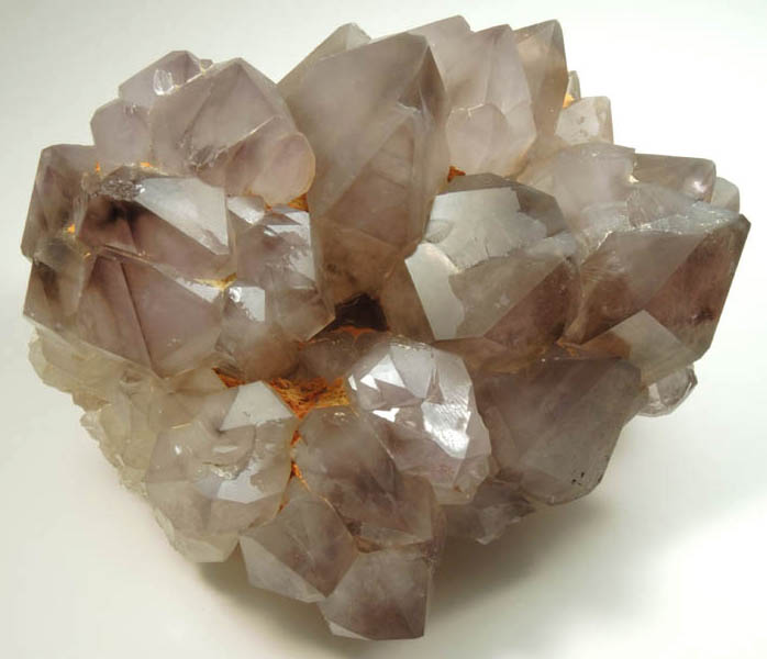 Quartz var. Smoky-Amethyst Quartz from Reel Mine, New Years Pocket, Iron Station, Lincoln County, North Carolina