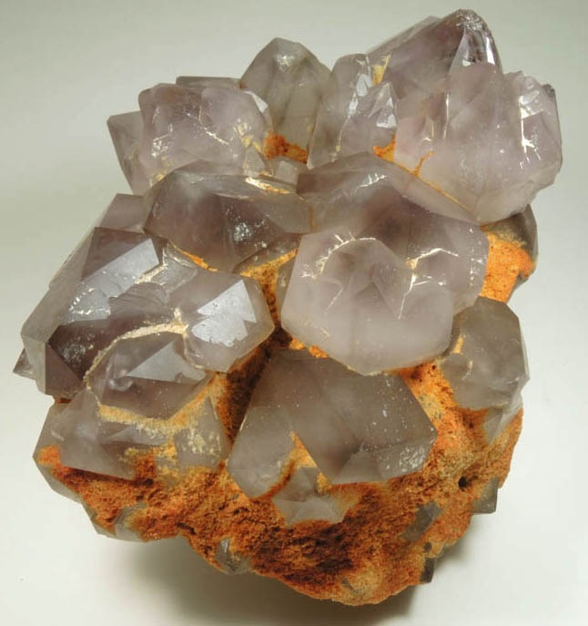 Quartz var. Smoky-Amethyst Quartz from Reel Mine, New Years Pocket, Iron Station, Lincoln County, North Carolina