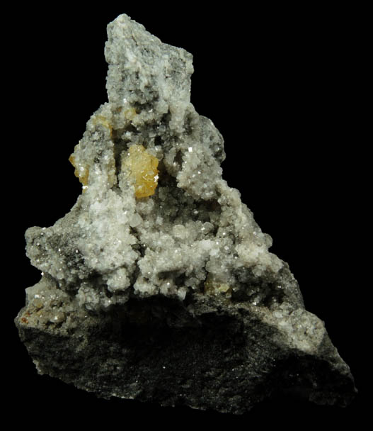 Sphalerite on Dolomite from Frontier Quarry, Lockport, Niagara County, New York