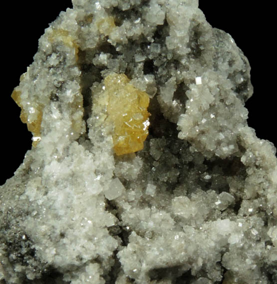 Sphalerite on Dolomite from Frontier Quarry, Lockport, Niagara County, New York