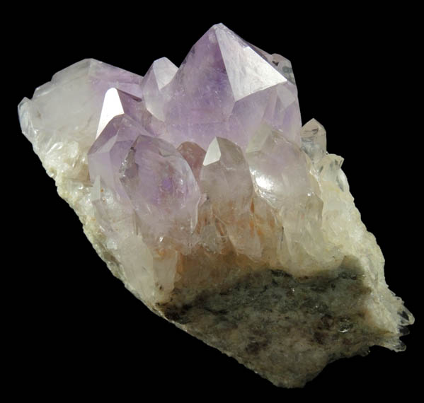 Quartz var. Amethyst Quartz from Jackson's Crossroads, Wilkes County, Georgia