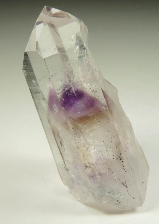 Quartz var. Amethyst Quartz with phantom-growth zone from Tafelkop, Goboboseb Mountains, 27 km west of Brandberg Mountain, Erongo region, Namibia