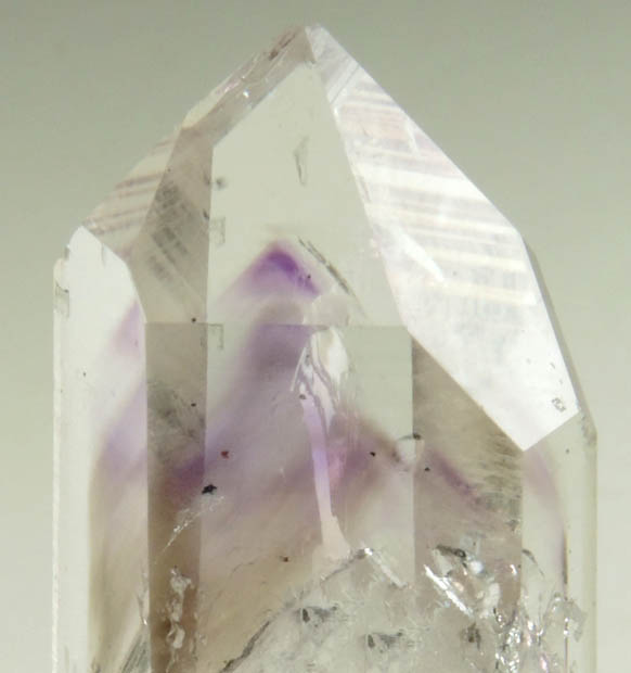 Quartz var. Amethyst Quartz with phantom-growth zone from Tafelkop, Goboboseb Mountains, 27 km west of Brandberg Mountain, Erongo region, Namibia