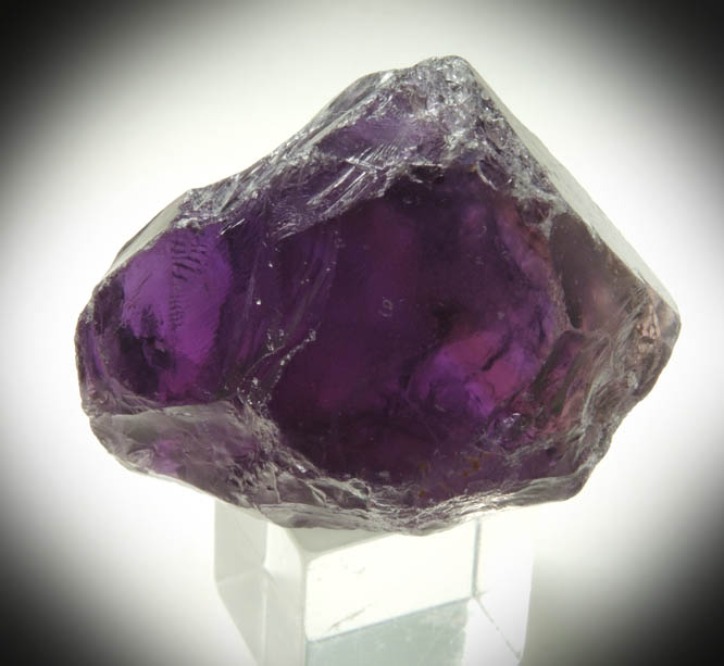 Quartz var. Amethyst Quartz (gem-grade facet rough) from Alto Uruguai, Rio Grande do Sul, Brazil