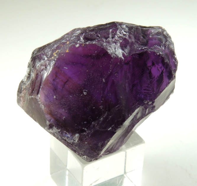 Quartz var. Amethyst Quartz (gem-grade facet rough) from Alto Uruguai, Rio Grande do Sul, Brazil