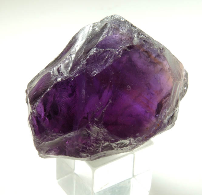 Quartz var. Amethyst Quartz (gem-grade facet rough) from Alto Uruguai, Rio Grande do Sul, Brazil