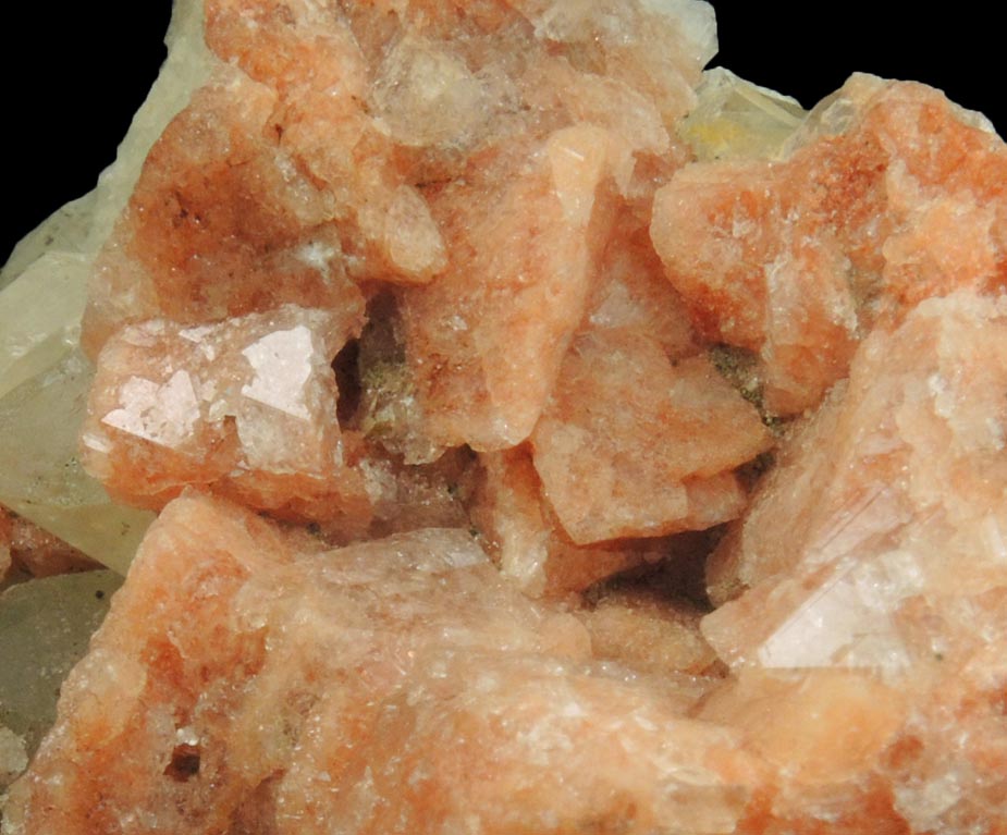 Gmelinite on Datolite from Upper New Street Quarry, Paterson, Passaic County, New Jersey