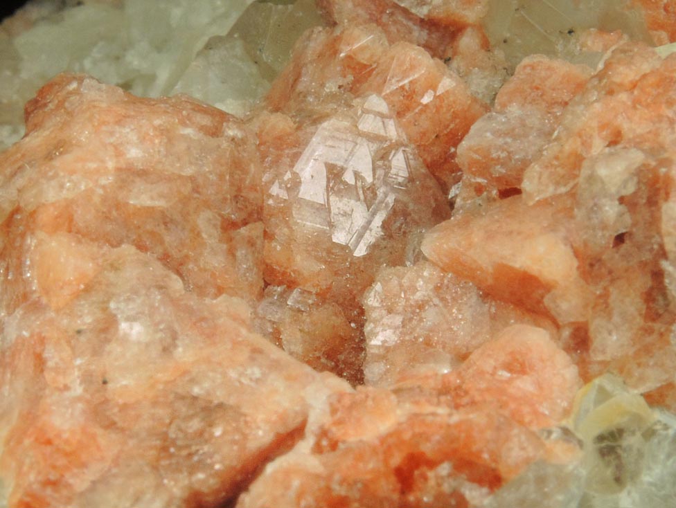 Gmelinite on Datolite from Upper New Street Quarry, Paterson, Passaic County, New Jersey