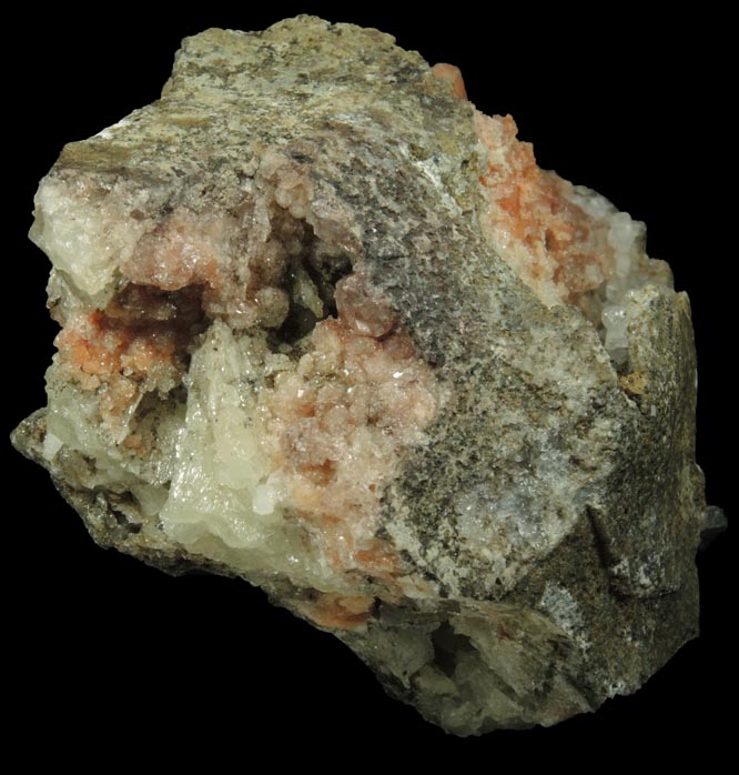 Gmelinite on Datolite with Analcime from Upper New Street Quarry, Paterson, Passaic County, New Jersey