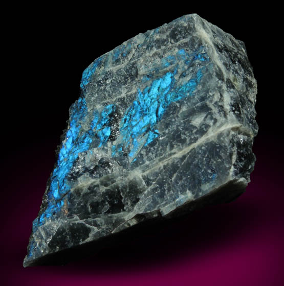 Anorthite var. Labradorite from Nain, Labrador, Newfoundland, Canada (Type Locality for Labradorite)