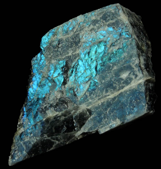 Anorthite var. Labradorite from Nain, Labrador, Newfoundland, Canada (Type Locality for Labradorite)