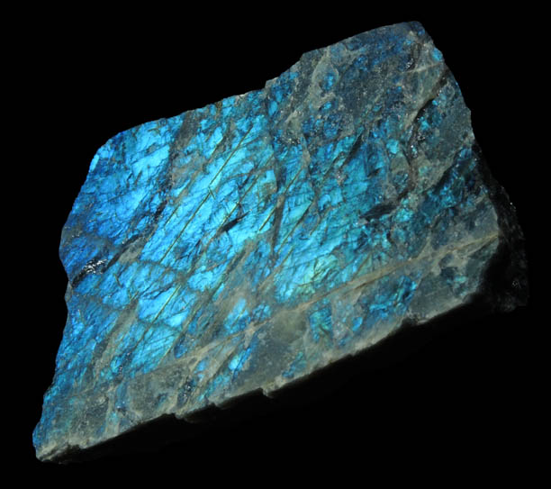 Anorthite var. Labradorite from Nain, Labrador, Newfoundland, Canada (Type Locality for Labradorite)