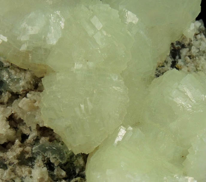 Prehnite from Lower New Street Quarry, Paterson, Passaic County, New Jersey