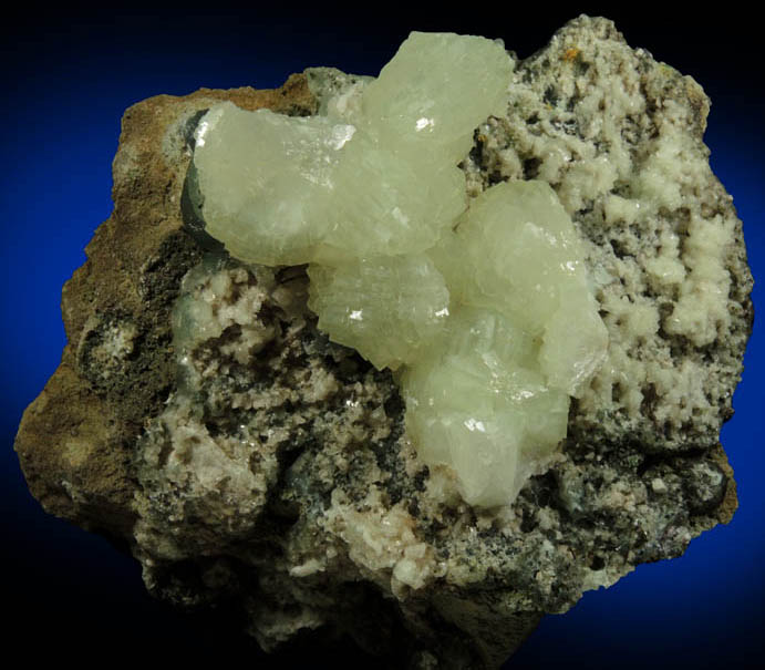 Prehnite from Lower New Street Quarry, Paterson, Passaic County, New Jersey