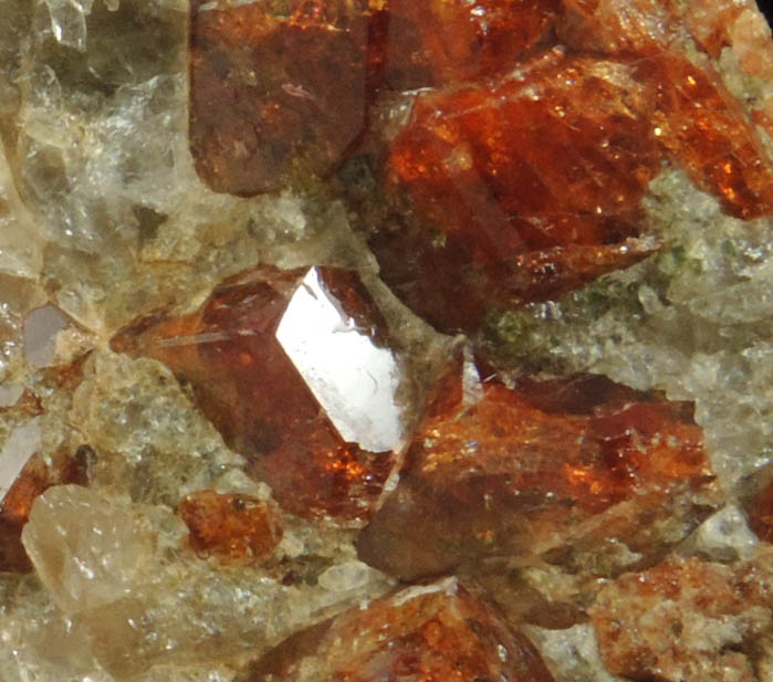 Grossular Garnet from north shore of Panther Pond (Camp Hinds), Raymond, Cumberland County, Maine