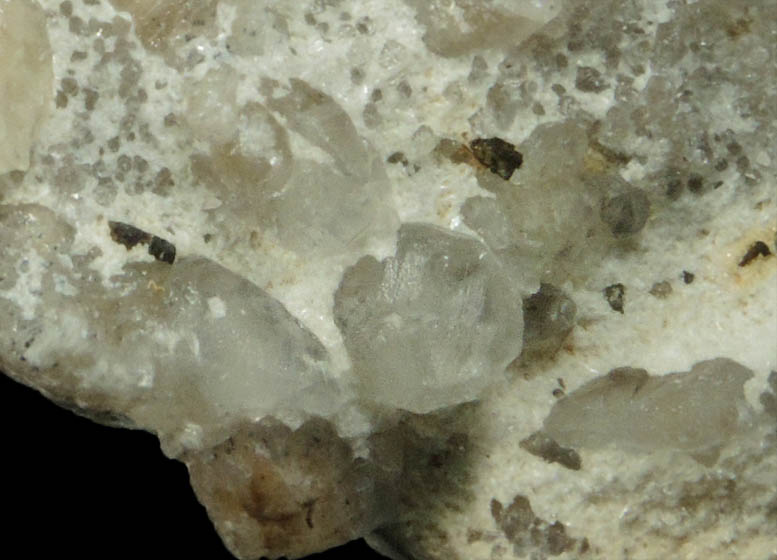 Laumontite, Apophyllite, Calcite on Quartz from Sacarâmb (Nagyág), Deva, Hunedoara, Romania