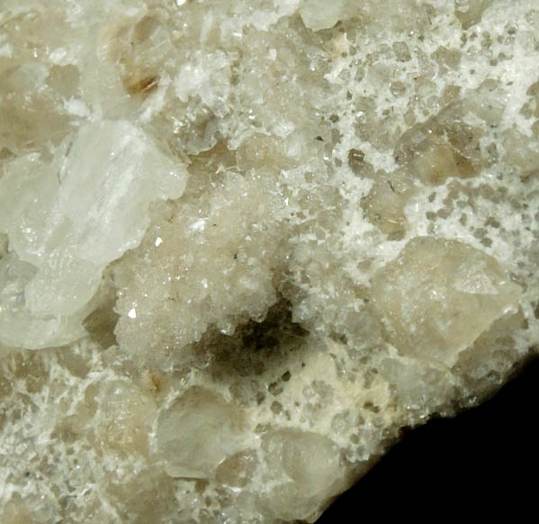 Laumontite, Apophyllite, Calcite on Quartz from Sacarmb (Nagyg), Deva, Hunedoara, Romania