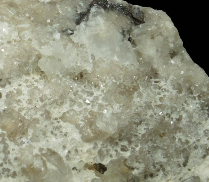 Laumontite, Apophyllite, Calcite on Quartz from Sacarmb (Nagyg), Deva, Hunedoara, Romania