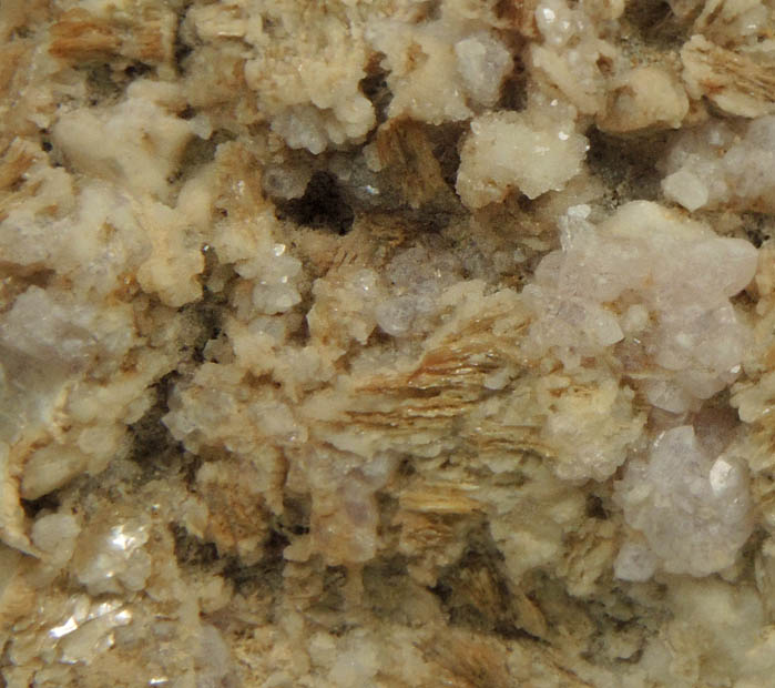 Quartz var. Rose Quartz Crystals on Albite with Muscovite from Rose Quartz Locality, Plumbago Mountain, Newry, Oxford County, Maine