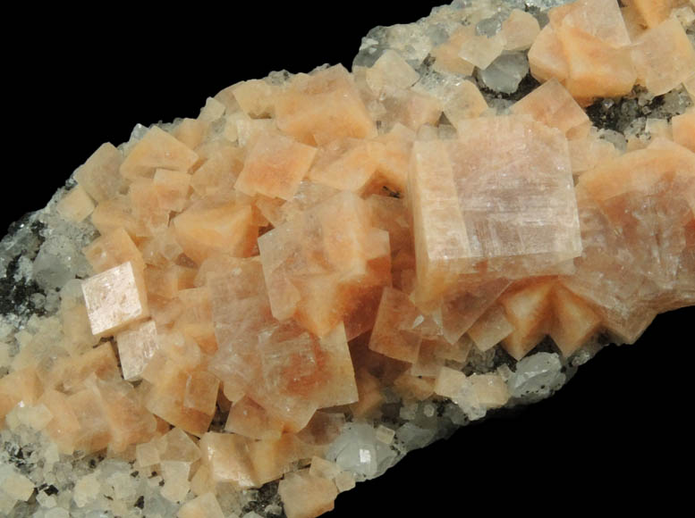 Chabazite with Quartz and Calcite from Upper New Street Quarry, Paterson, Passaic County, New Jersey