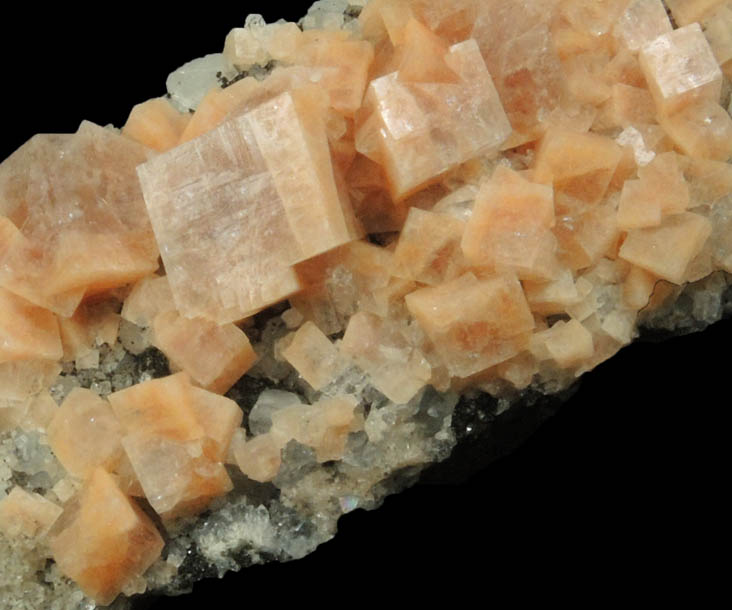 Chabazite with Quartz and Calcite from Upper New Street Quarry, Paterson, Passaic County, New Jersey