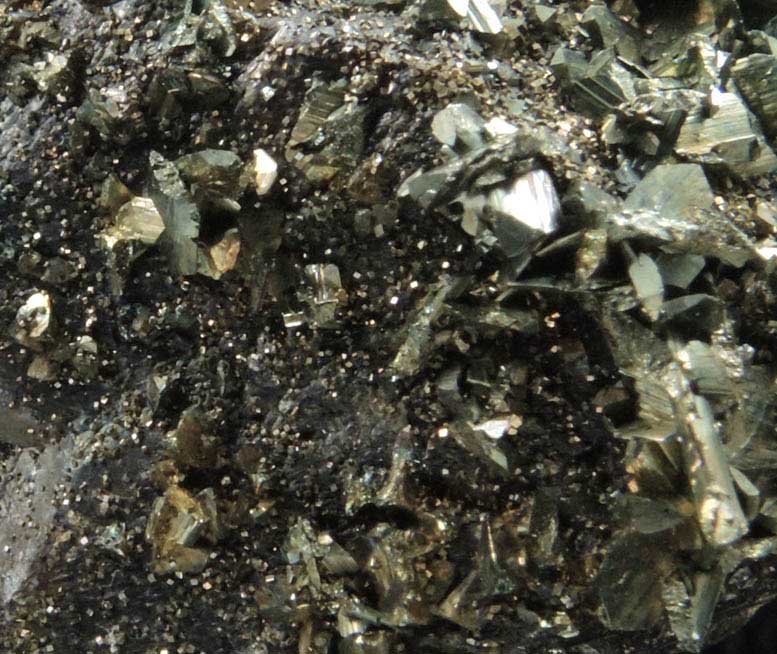 Marcasite and Pyrite on Sphalerite from Mid-Continent Mine, Treece, Cherokee County, Kansas