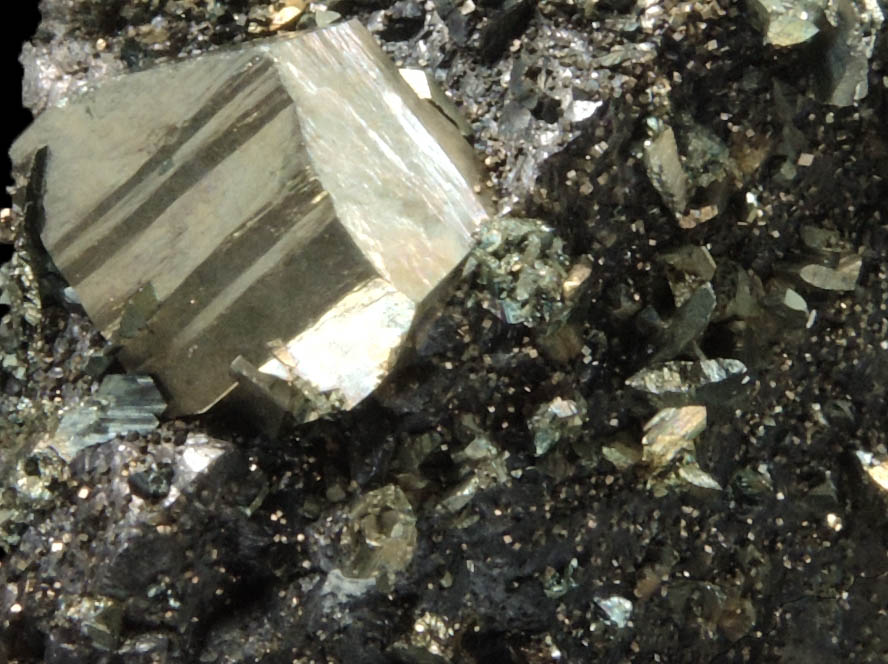 Marcasite and Pyrite on Sphalerite from Mid-Continent Mine, Treece, Cherokee County, Kansas