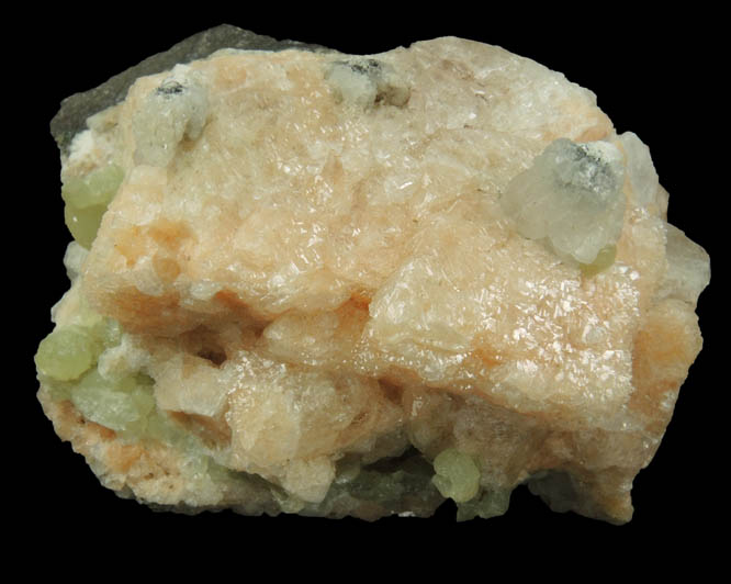 Gmelinite with Prehnite from Francisco Brothers Quarry, Great Notch, Passaic County, New Jersey