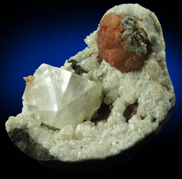 Calcite, Datolite, Stilbite from Millington Quarry, Bernards Township, Somerset County, New Jersey