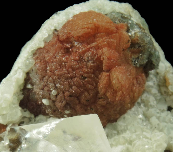 Calcite, Datolite, Stilbite from Millington Quarry, Bernards Township, Somerset County, New Jersey