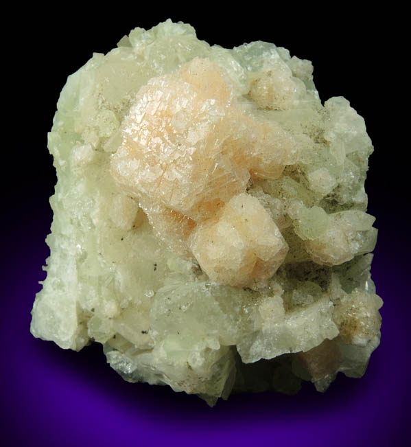 Gmelinite on Datolite from Francisco Brothers Quarry, Great Notch, Passaic County, New Jersey
