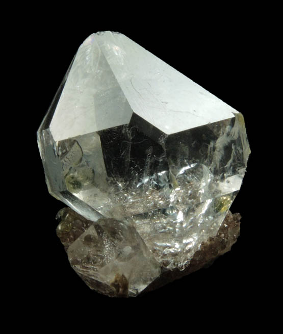 Quartz var. Herkimer Diamonds on drusy Herkimer Diamonds from Middleville, Herkimer County, New York