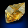 Quartz var. Herkimer Diamond with golden limonite from Paradise Falls, Newport, Herkimer County, New York