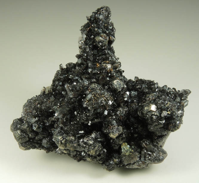 Pyrite coated with Bitumen intermixed with Quartz and Dolomite from Eastern Rock Products Quarry (Benchmark Quarry), St. Johnsville, Montgomery County, New York