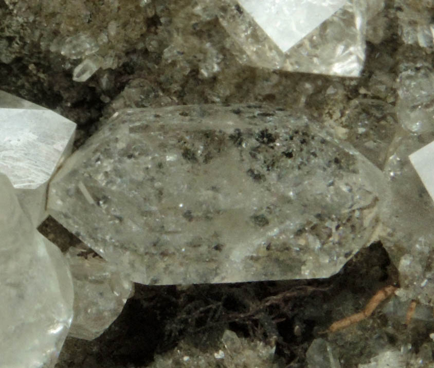 Quartz var. Herkimer Diamonds from Crystal Grove, Lassellsville, Montgomery County, New York