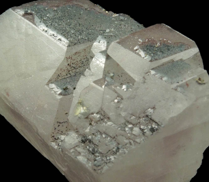 Calcite with Chalcopyrite and Hematite from St. Joe Mineral Resources #3 Mine (now ZCA), St. Lawrence County, New York