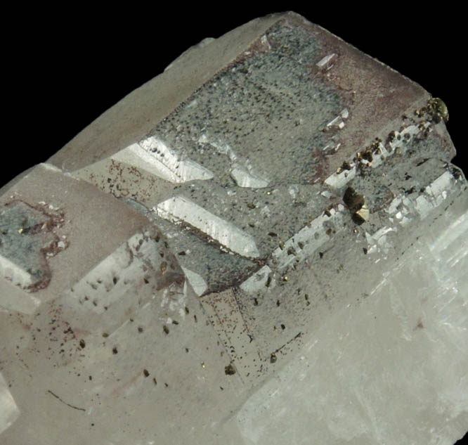 Calcite with Chalcopyrite and Hematite from St. Joe Mineral Resources #3 Mine (now ZCA), St. Lawrence County, New York