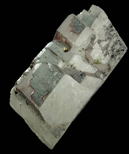 Calcite with Chalcopyrite and Hematite from St. Joe Mineral Resources #3 Mine (now ZCA), St. Lawrence County, New York