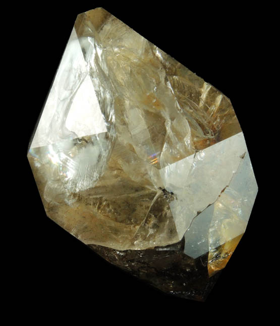 Quartz var. Herkimer Diamond with Hematite and Pyrite from Paradise Falls, Newport, Herkimer County, New York