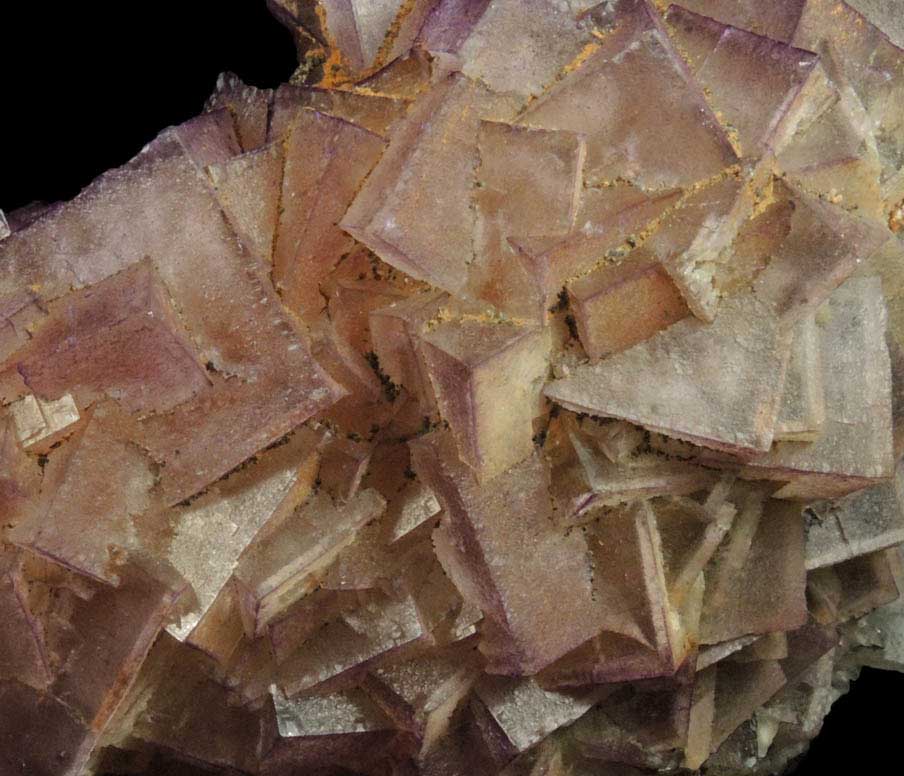 Fluorite over Calcite from East Faircloth Vein, Mundy's Landing, eastern shore of the Kentucky River, 12 km NE of Harrodsburg, Woodford County, Kentucky