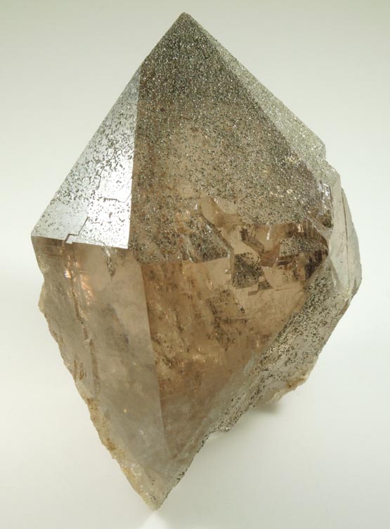 Quartz var. Smoky Quartz with Chlorite from Piz Cavardiras, Grischun (Grisons), Switzerland