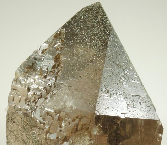 Quartz var. Smoky Quartz with Chlorite from Piz Cavardiras, Grischun (Grisons), Switzerland