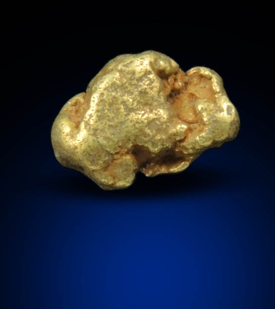 Gold Nugget from headwaters of Rhine River, Val Sumvitg, Grischun (Grisons), Switzerland