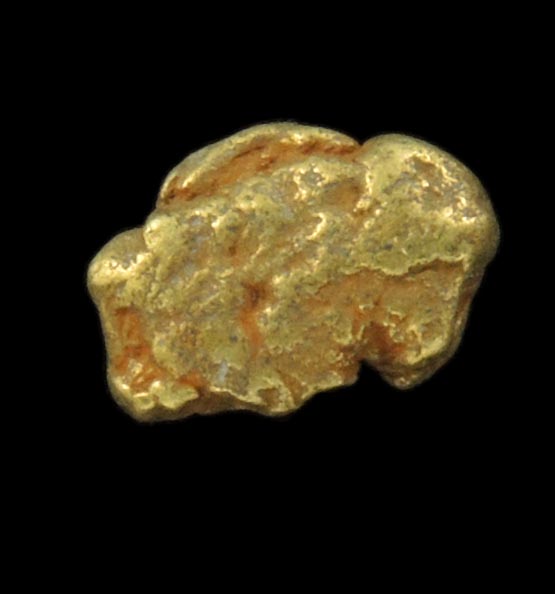 Gold Nugget from headwaters of Rhine River, Val Sumvitg, Grischun (Grisons), Switzerland