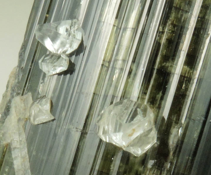 Topaz on Elbaite Tourmaline from Little Three Mine, Ramona District, San Diego County, California