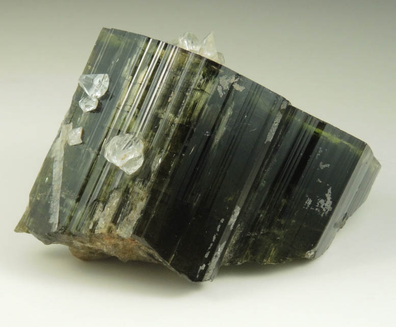 Topaz on Elbaite Tourmaline from Little Three Mine, Ramona District, San Diego County, California